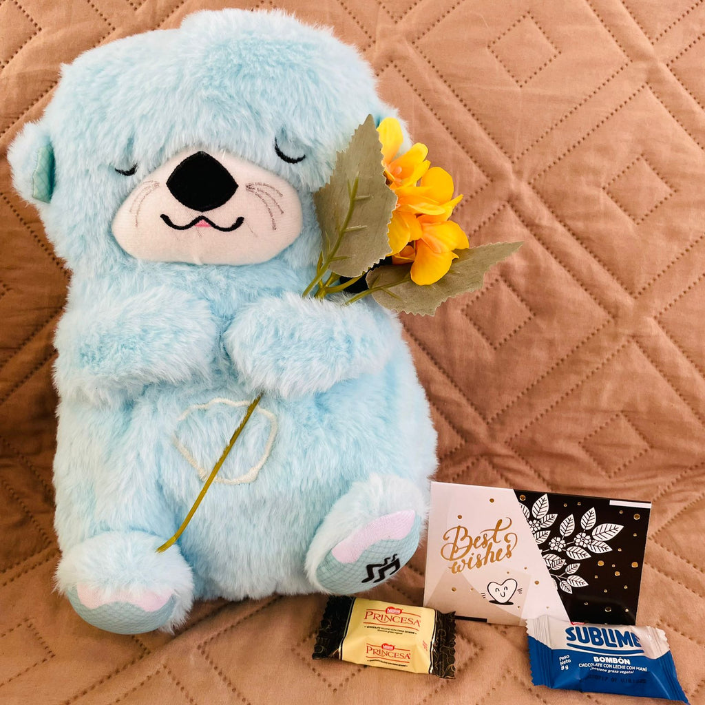 Nutria Dormilona Con Control Celeste