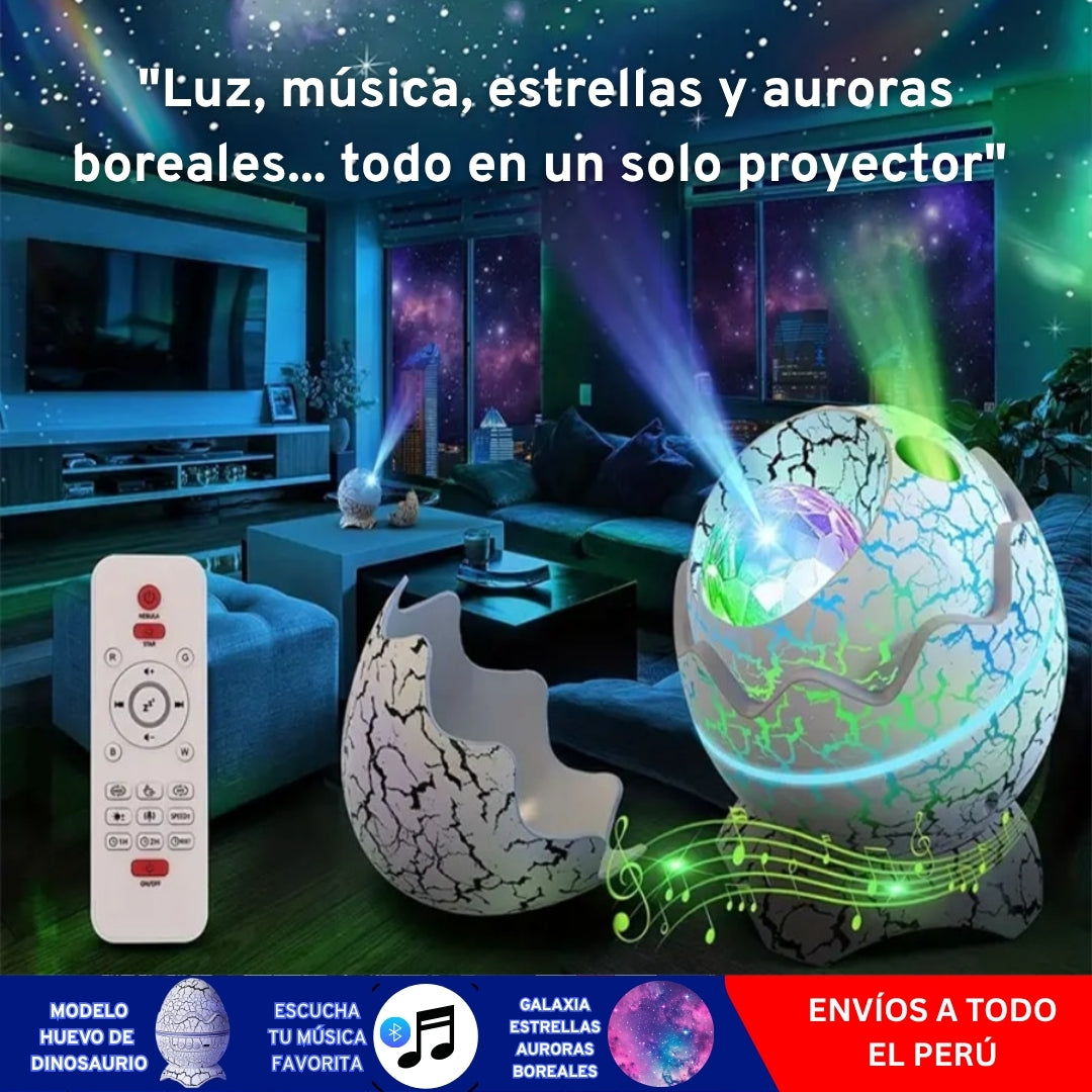 Proyector Parlante Huevo De Dinosaurio